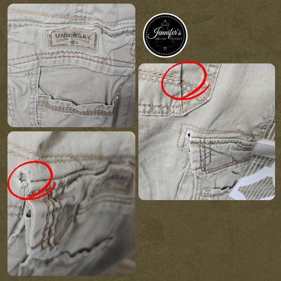 Unionbay Men's Tan Utility Pockets Cargo Shorts Size 40 - Picture 3 of 6